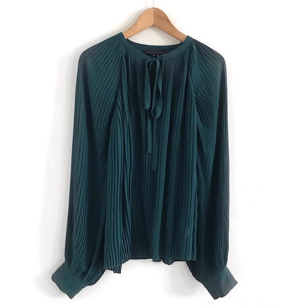 Endless Rose Teal Pleated Blouse